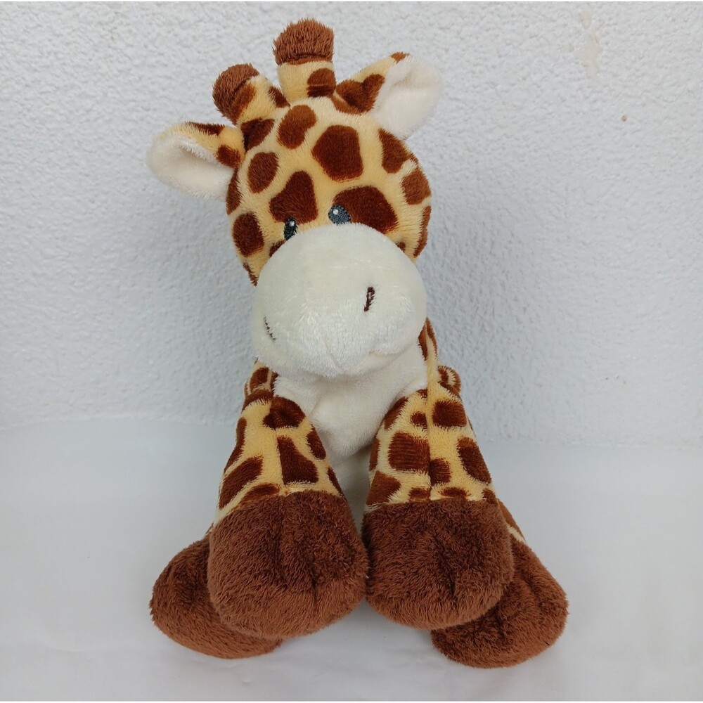 Ty Pluffies TIPTOP the Giraffe Orange Brown Yellow Cream Tylux 9in Plush 2014
